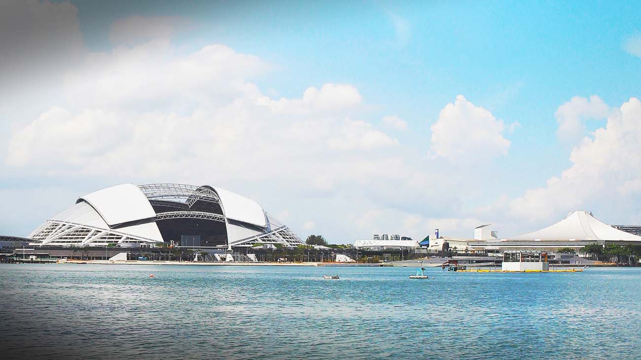 Stadium Nasional Singapura yang menjadi destinasi ke-8 dalam siri Kejohanan HSBC Ragbi Dunia 7 Sepasukan 2016