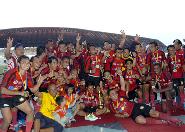 Sukandaily - Kelantan juara Kejohanan Ragbi Piala Agong 2012